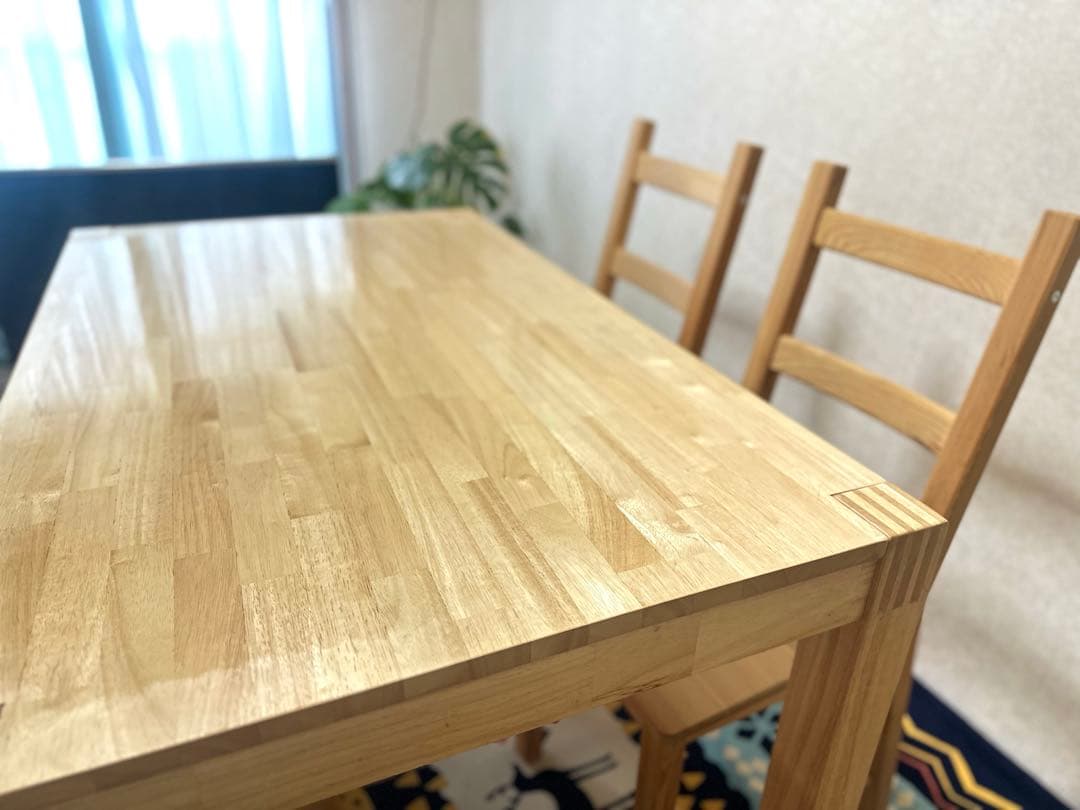 極美品IKEA木製ダイニングテーブルNORDBYイケア北欧無印良品ボーコンセプト