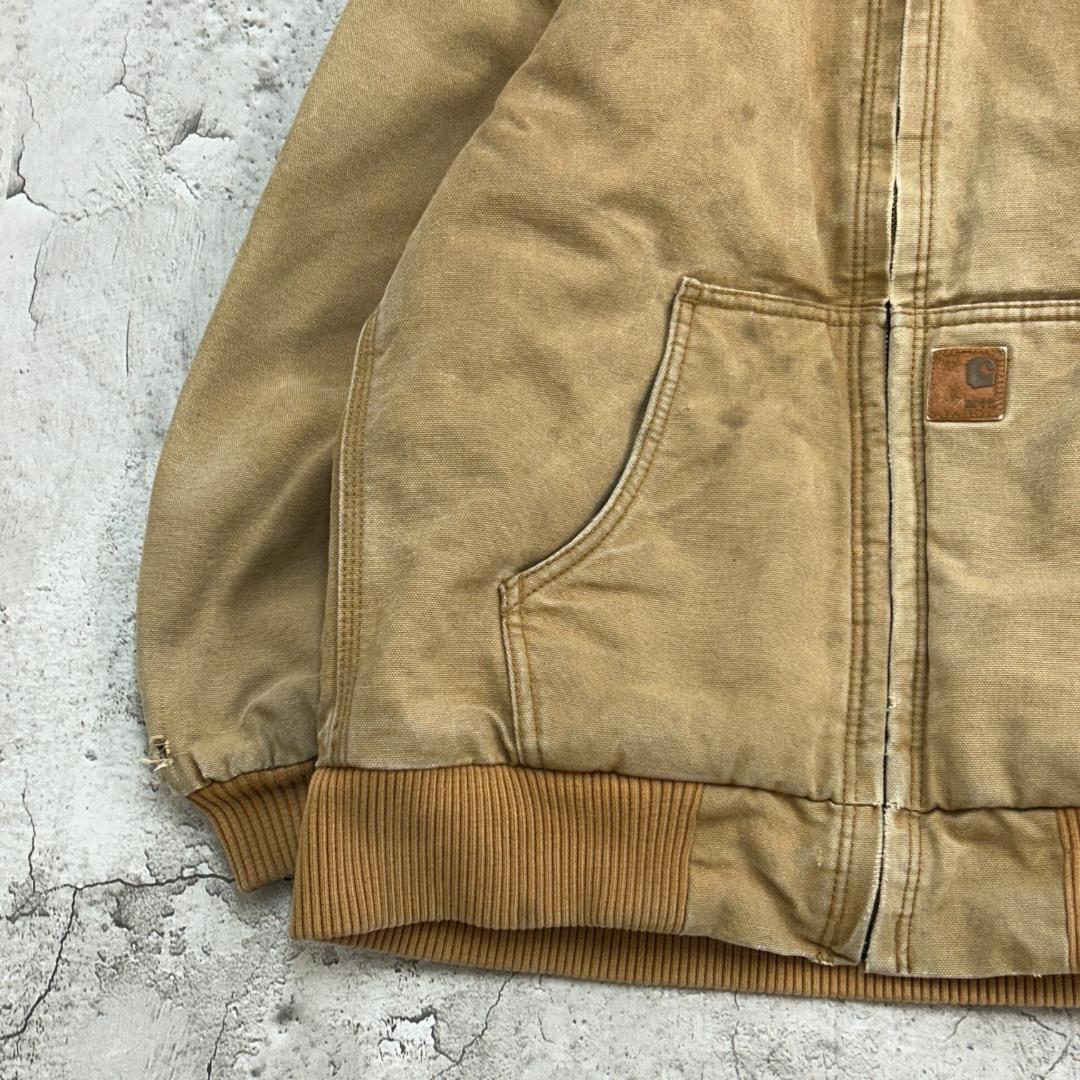 こ*し様 カーハート　雰囲気抜群　ダック　アクティブジャケット　古着　ライトブラ