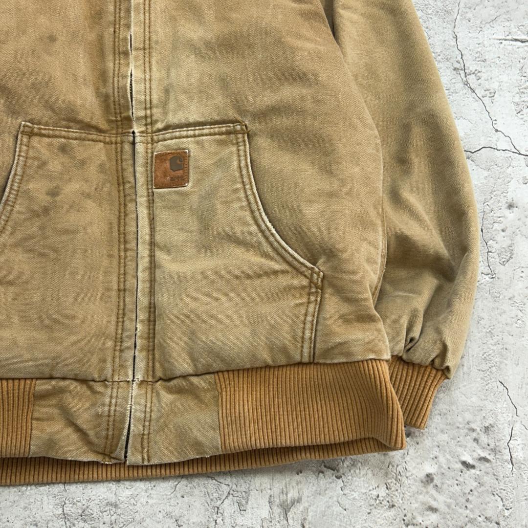 こ*し様 カーハート　雰囲気抜群　ダック　アクティブジャケット　古着　ライトブラ