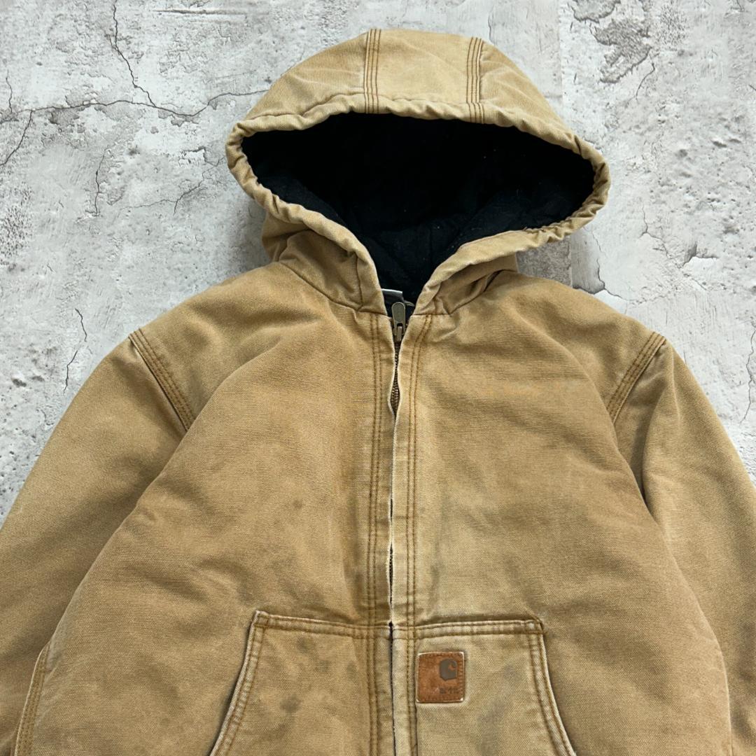 こ*し様 カーハート　雰囲気抜群　ダック　アクティブジャケット　古着　ライトブラ