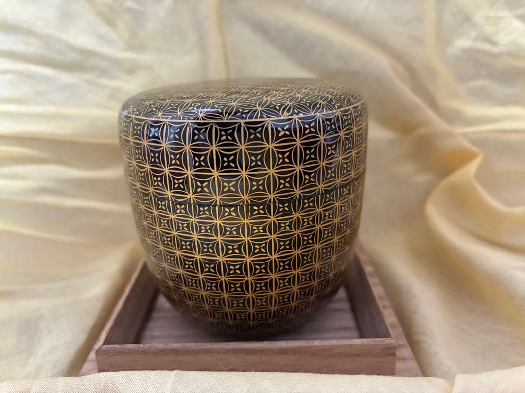 値下げ中！ 【新品 未使用】 前志芸男 沈金七宝之図 茶道具 棗 - メルカリ