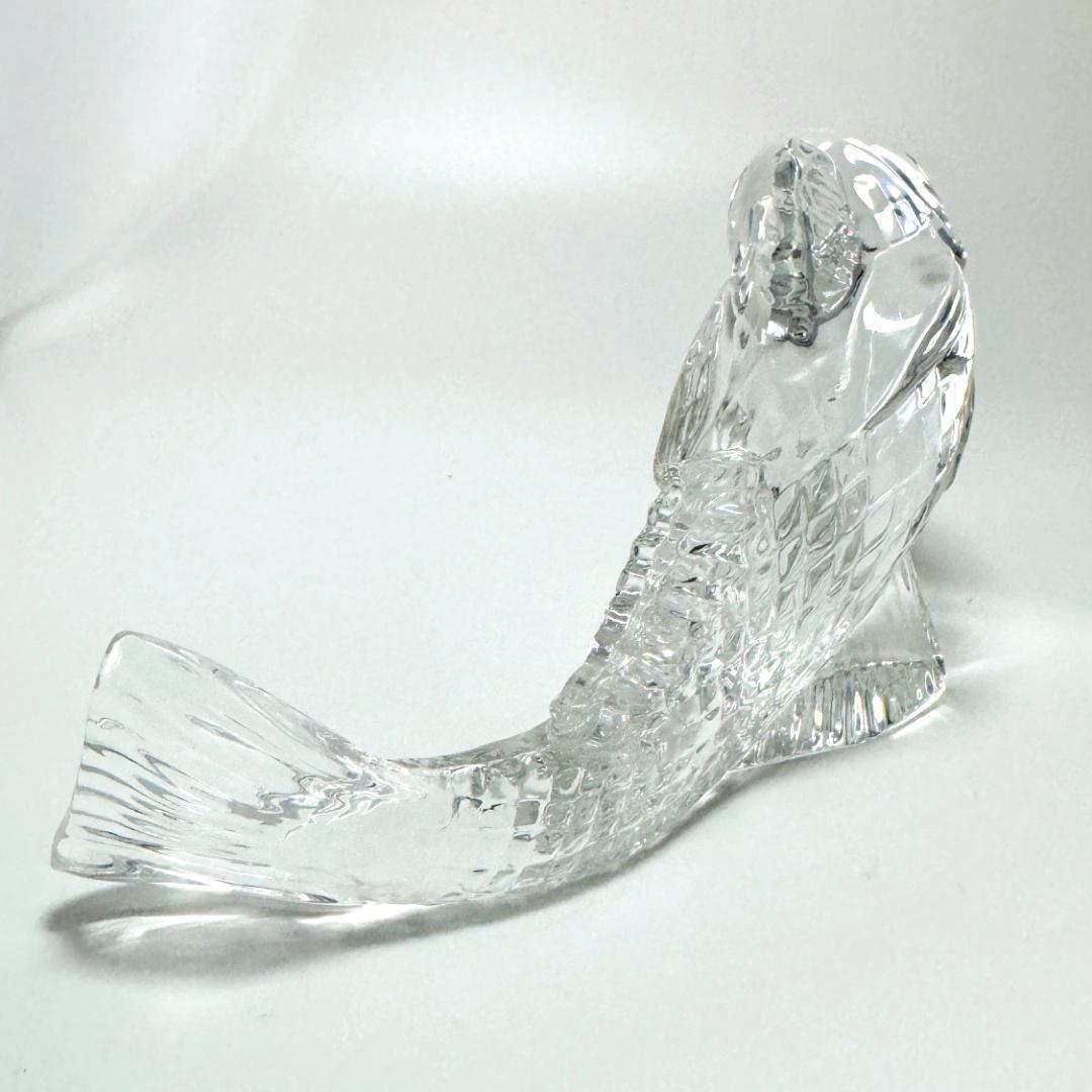 バカラ】動物 鯉 置物 インテリア☆美品☆幸運/開運