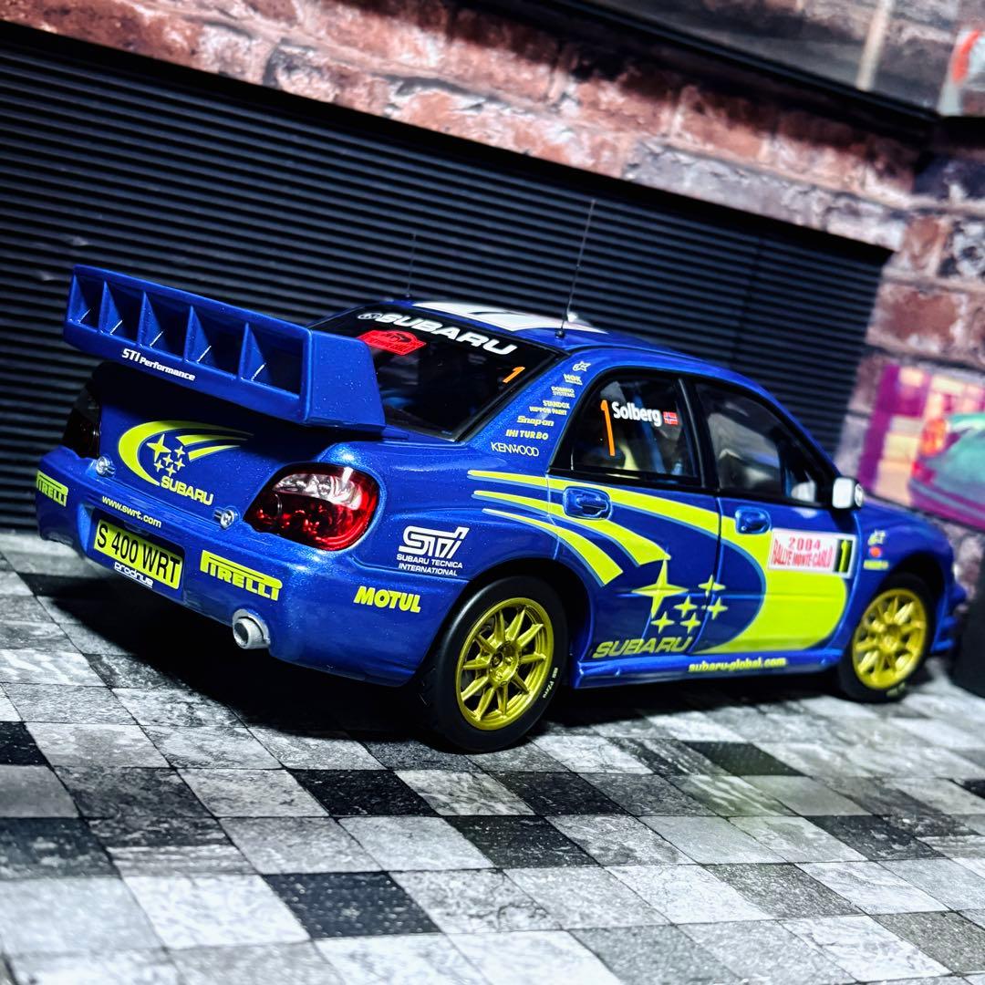 カスタム品 1/18 Solido スバル インプレッサ WRC モンテカルロ