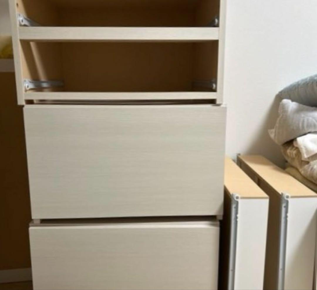 ニトリシングルベッドフレーム ジオチェスト　ホワイトウォッシュ