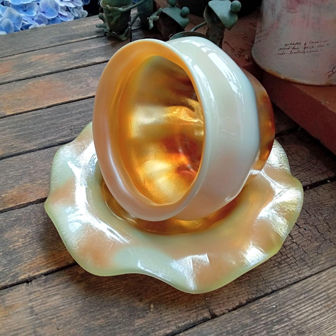 ルイスCティファニー ボウル＆プレート ファブリルガラス おうち美術館