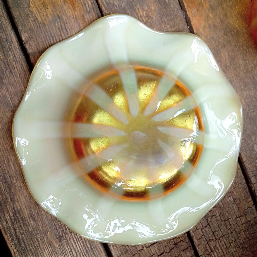 ルイスCティファニー ボウル＆プレート ファブリルガラス おうち美術館