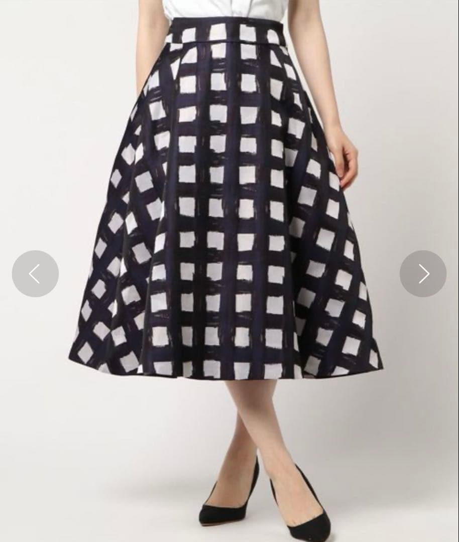 美品★戸田恵梨香着用 ダブスタ Sov.オリジナルチェックジャガードスカート