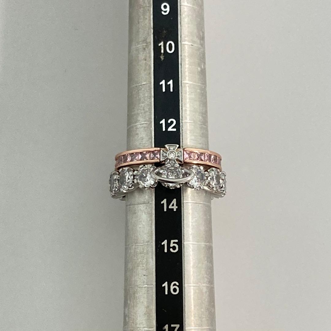 Vivienne Westwood｜コンビリング　シルバー×ピンクゴールド