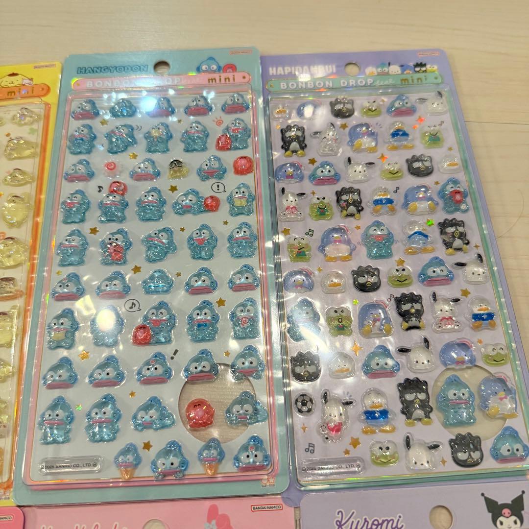 【正規品 新品】サンリオ ボンボンドロップシールミニ 8種コンプ