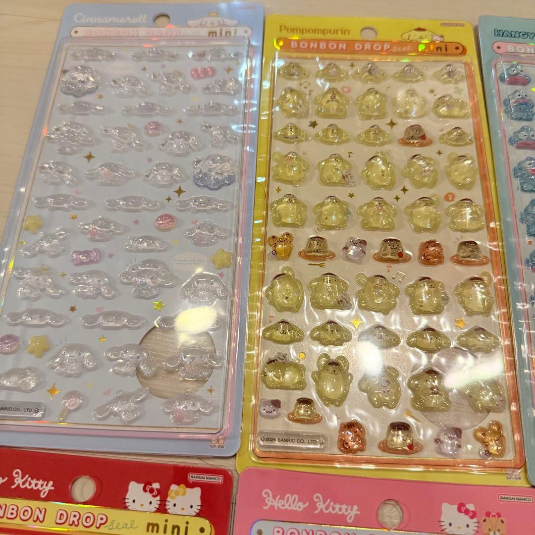 【正規品 新品】サンリオ ボンボンドロップシールミニ 8種コンプ