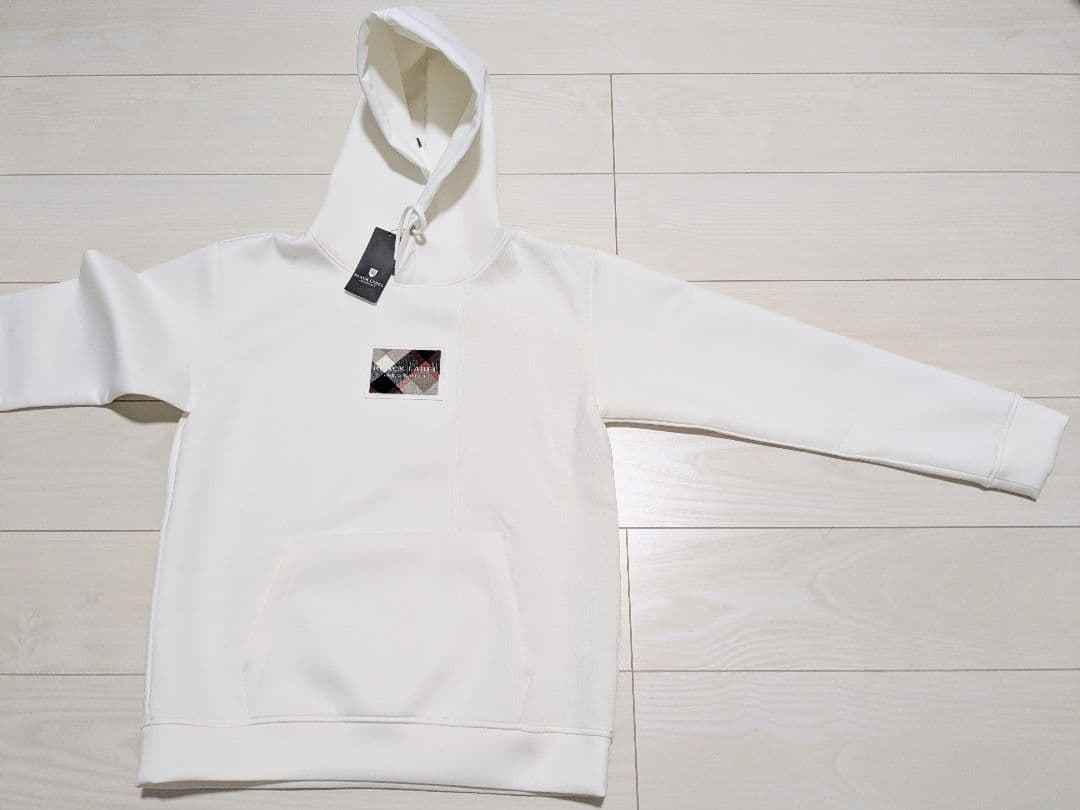 新品★ブラックレーベルクレストブリッジ ホワイト チェック パーカー フーディー