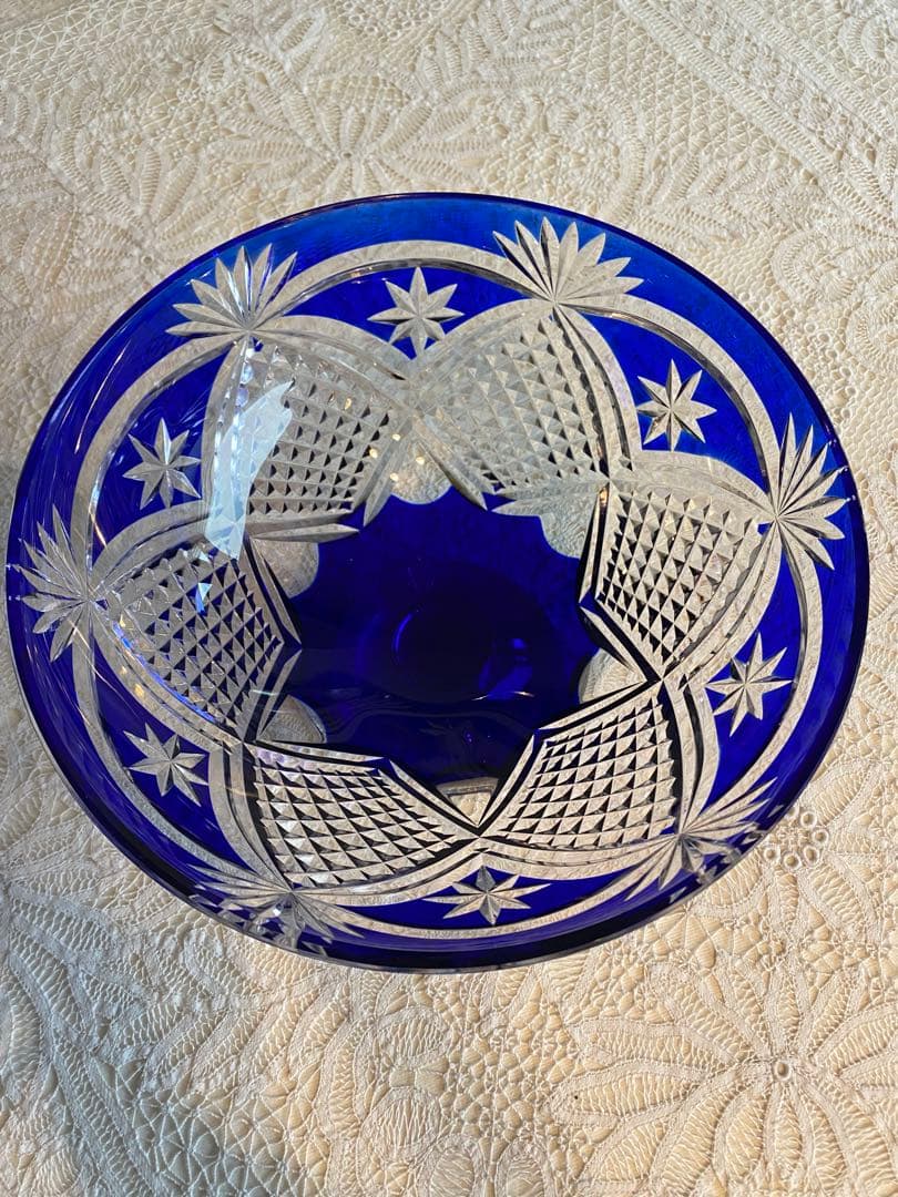 Val St Lambertヴァルサンランベール カットが美しいクリスタルボウル