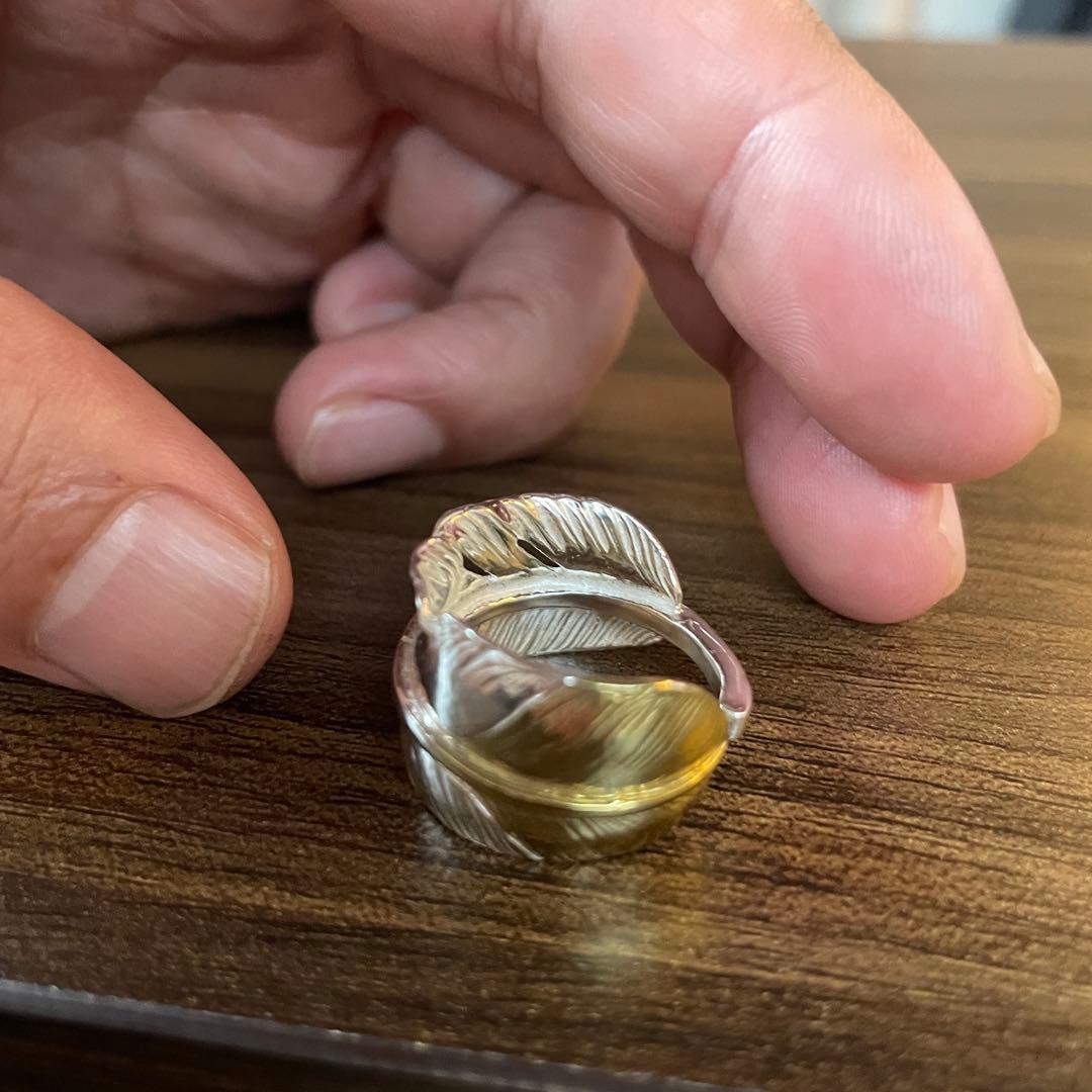 先金 フェザー リング 指輪 アクセサリー ハンドメイド キムタク着 先金 フェザー リング 指輪 アクセサリー ハンドメイド キムタク着 先