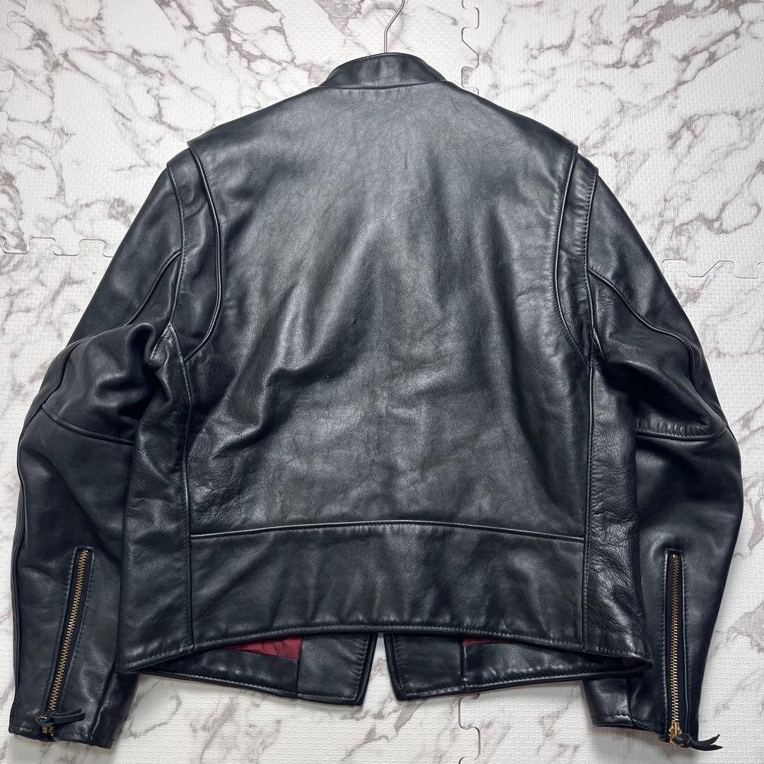 極美品✨ ショット レザージャケット ライダース 641xx サボテンタグ 黒
