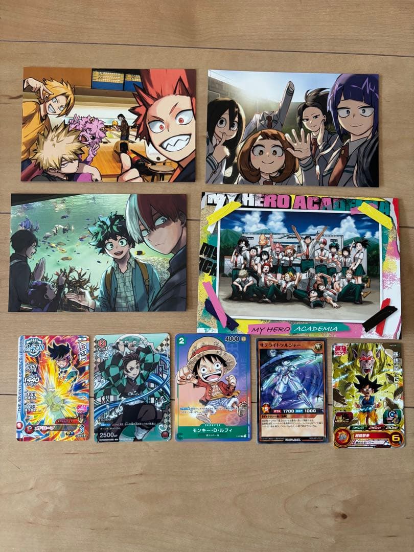 僕のヒーローアカデミア はがき トレーディングカードセット - メルカリ