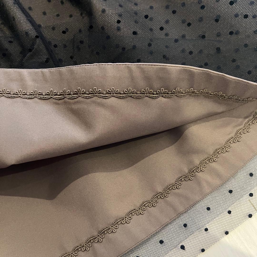 FOXEY ドット チュール スカート Cord Wabe 美品