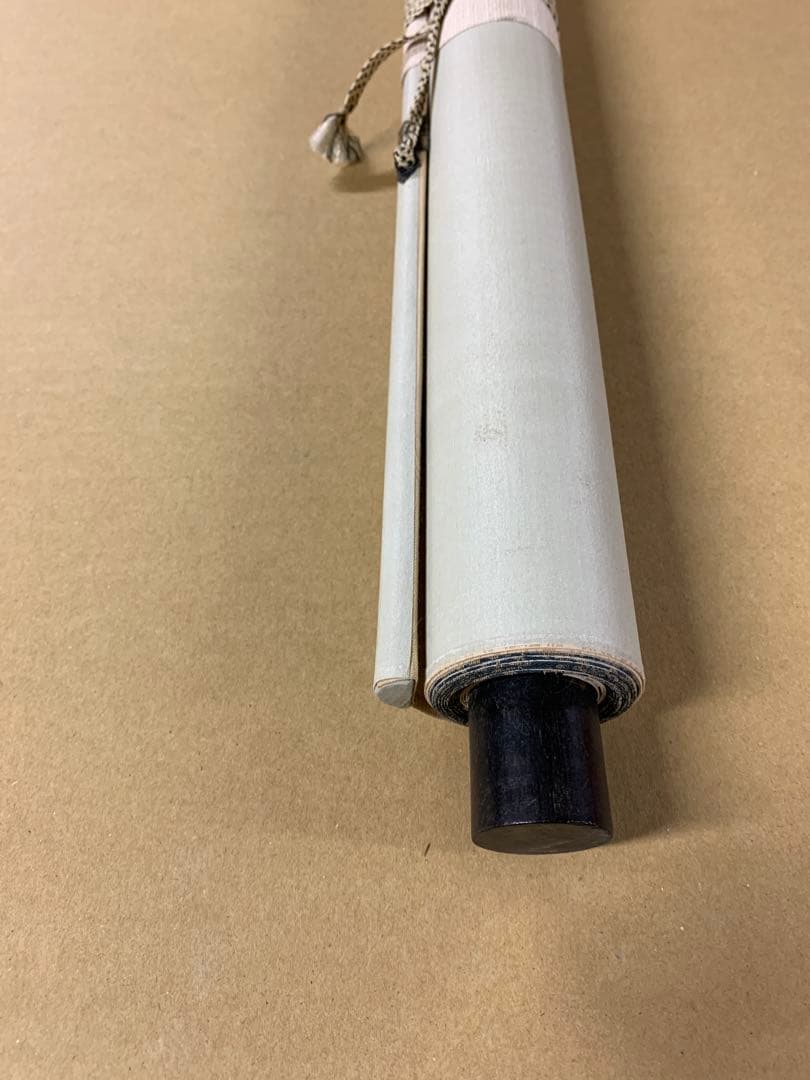 X5488』時代古画 無落款 寒山拾得図 中国唐代高僧 禅画掛軸