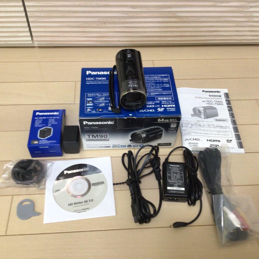 Panasonic HDC-TM90 ビデオカメラ 本体 64GB ＋大容量ＢＴ