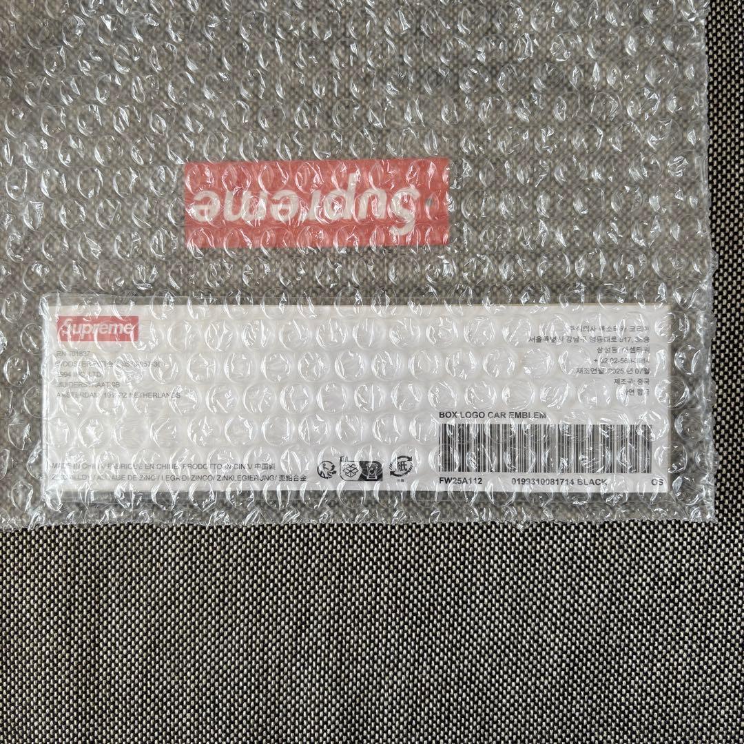 小物 Supreme Box Logo Car Emblem Black
