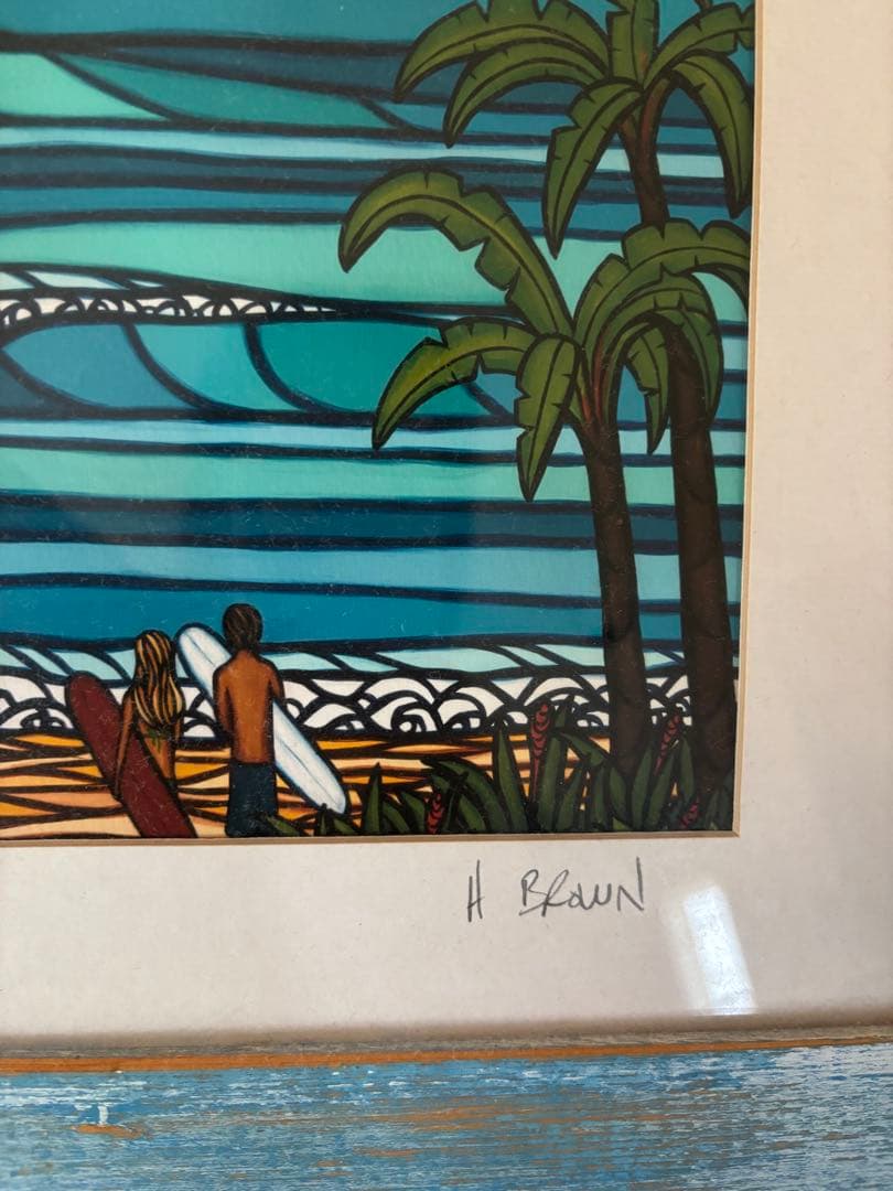 最終価格　ヘザーブラウン　絵画　フレーム