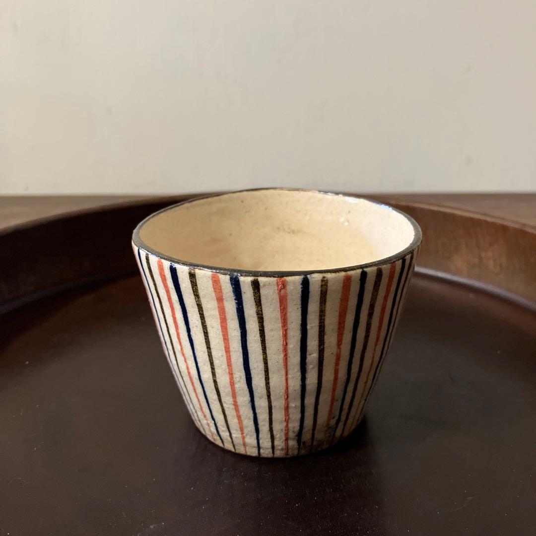 麦藁手蕎麦猪口 瀬戸 十草 美濃 古道具 青山二郎 白洲正子 古民芸 酒