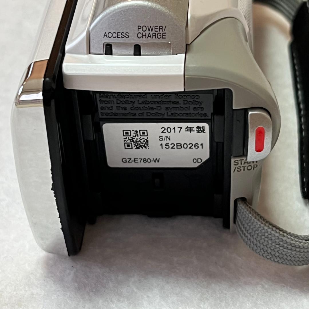 JVC ケンウッド GZ-E780-W ビデオカメラ、専用BDライター