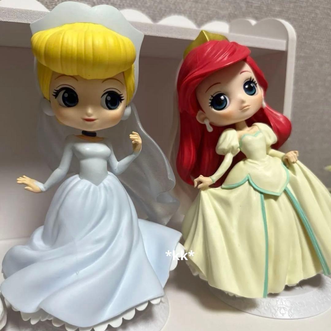 Qposket ディズニー プリンセス ウェディング フィギュア レア