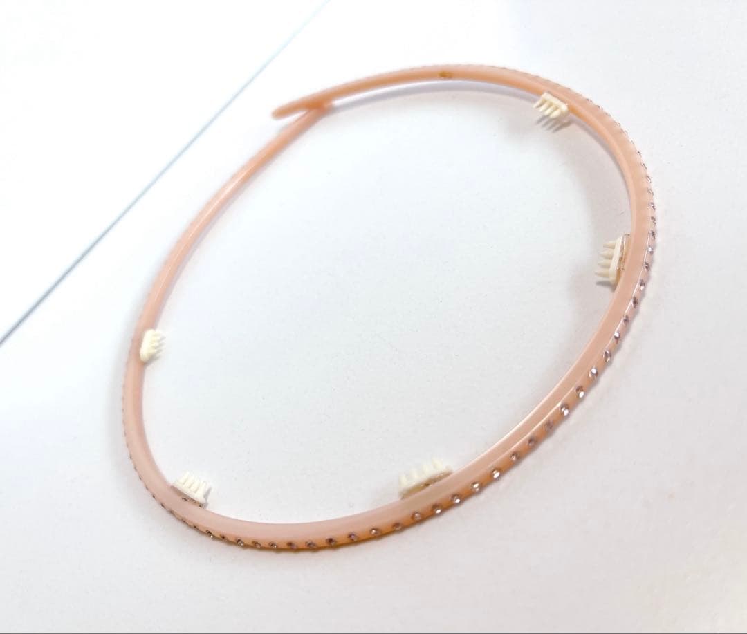 アレクサンドルドゥパリ　カチューシャ　ピンク　キラキラ　スワロフスキー