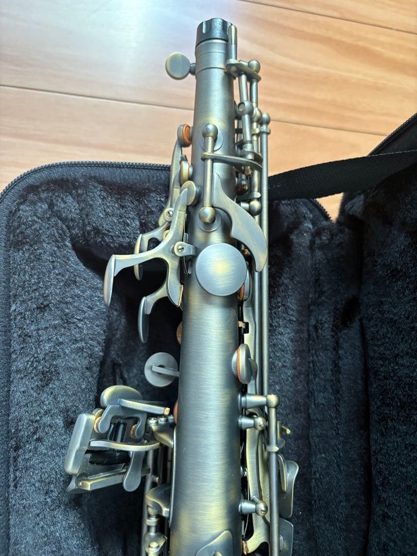 【送料込みなのでこちら価格で！】【美品】カドソン　ソプラノサックス　ケース付