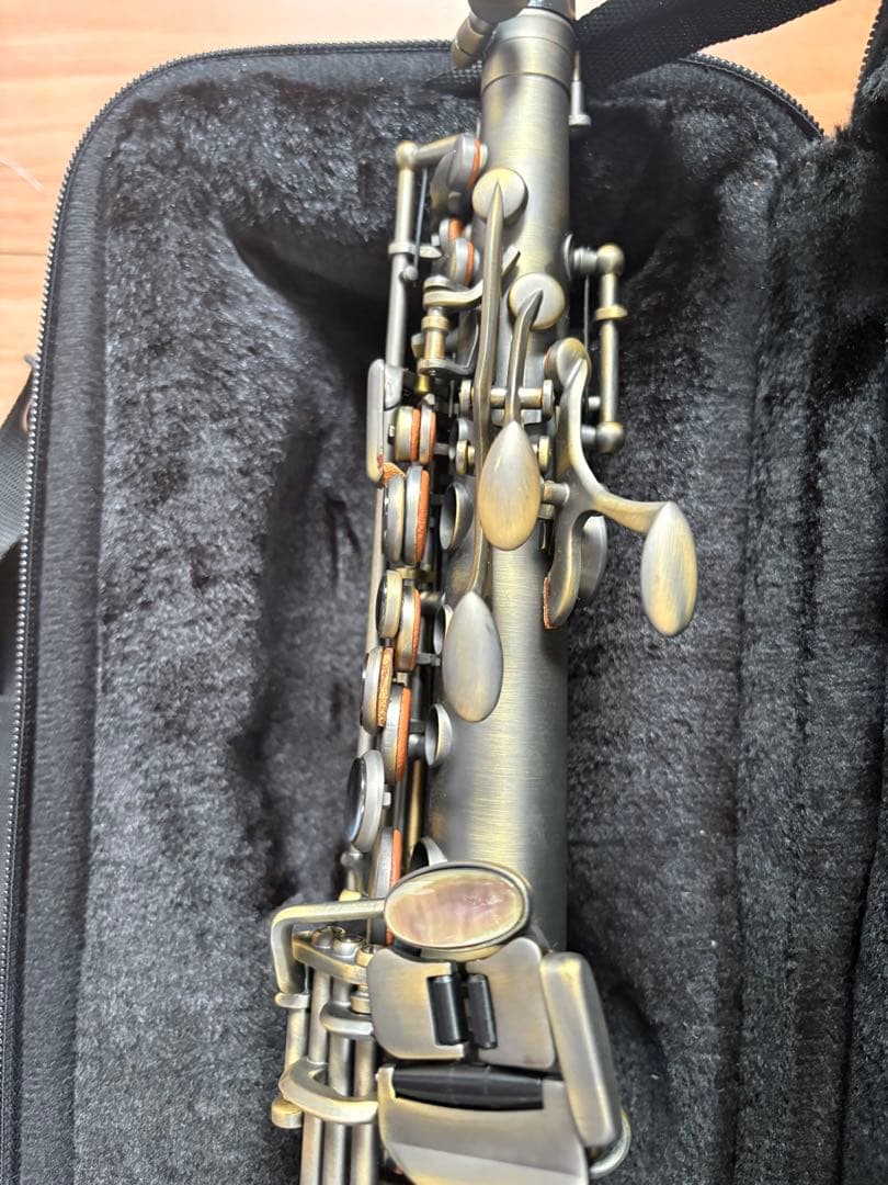 【送料込みなのでこちら価格で！】【美品】カドソン　ソプラノサックス　ケース付