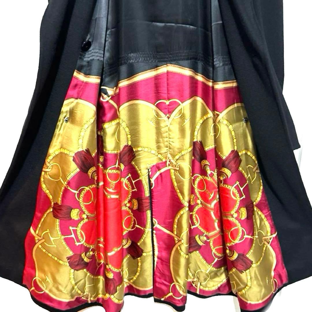 美品ヘルノ ダブルチェスター ロングコート カシミヤ シルクスカーフ herno