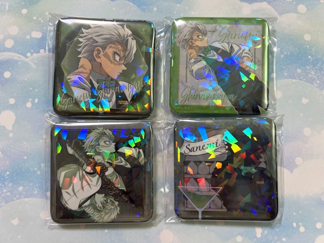 鬼滅の刃 MOCKTAIL モクテル ロト 不死川実弥 缶バッジ コンプ 鬼滅