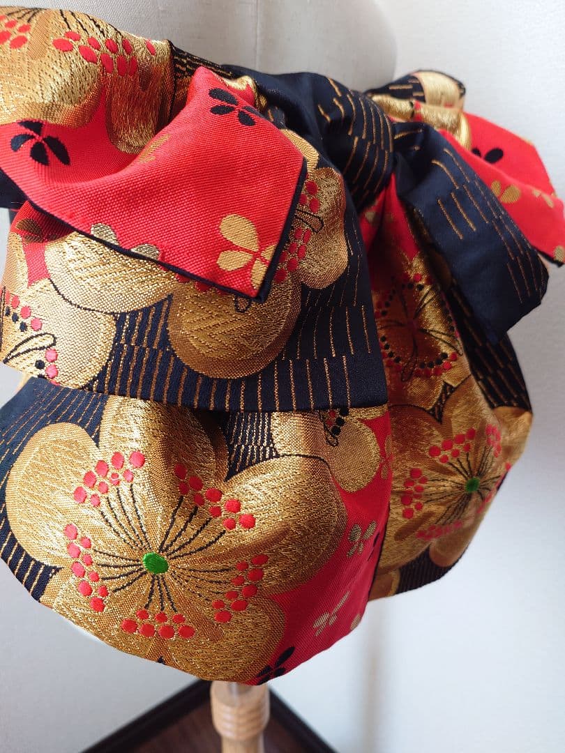 七五三　ハーフ成人式　ジュニア帯　大人用袋帯からの作り帯　1点物