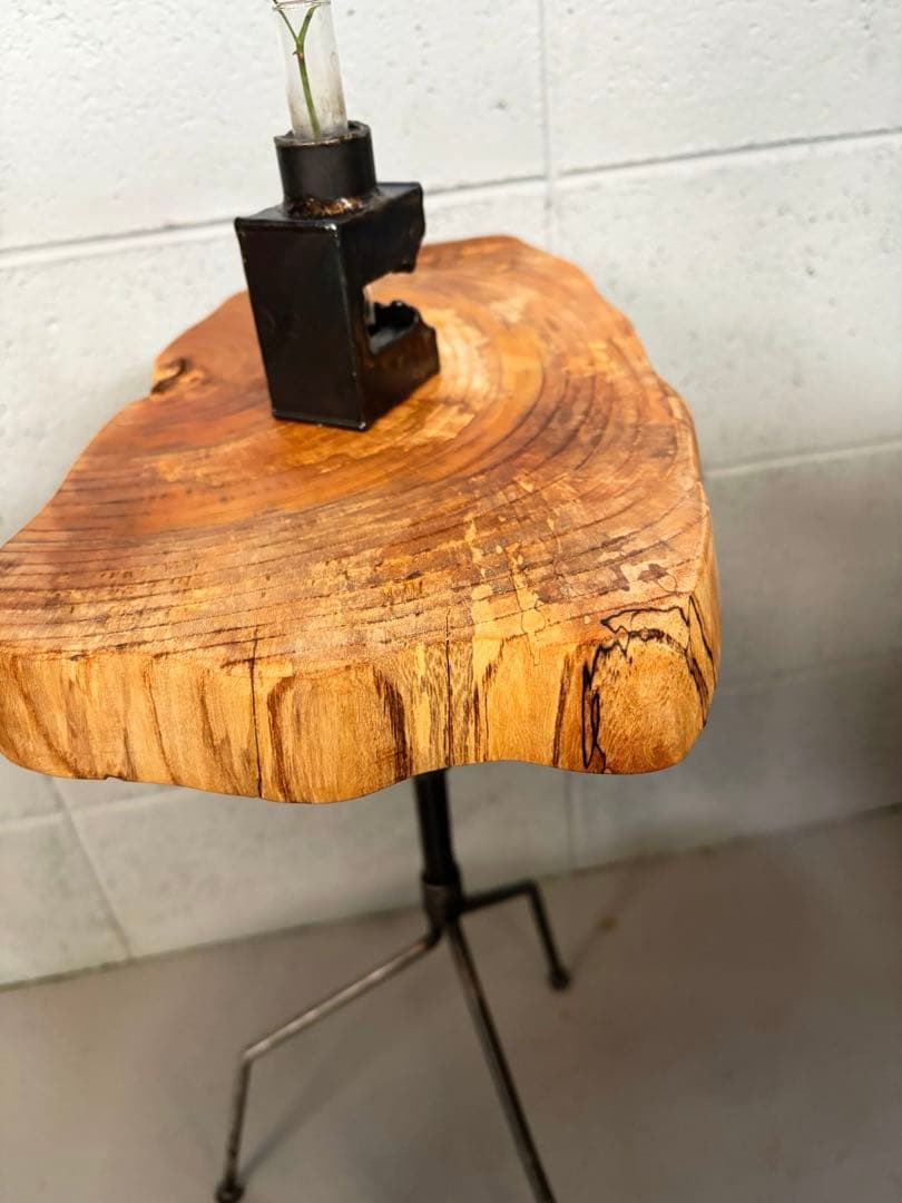 無垢材サイドテーブル　コーヒーテーブル　ナイトテーブル　観葉植物置き台