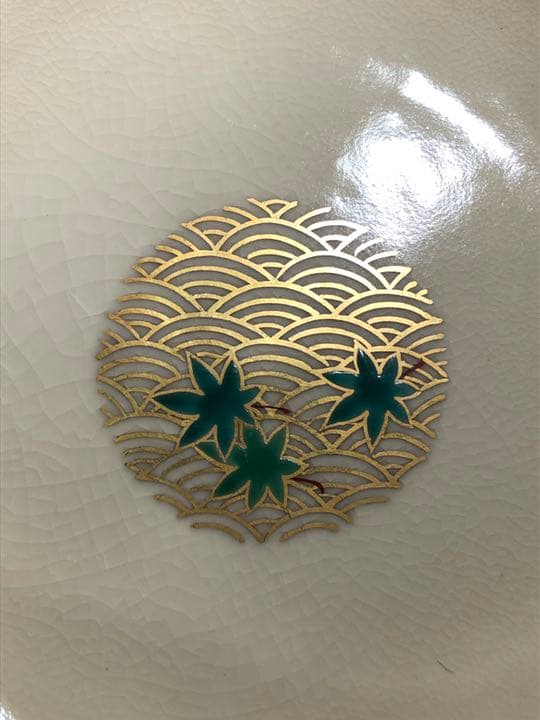 【茶道具】鳴滝窯城岳造 絵七宝茶花紋食篭 菓子器103