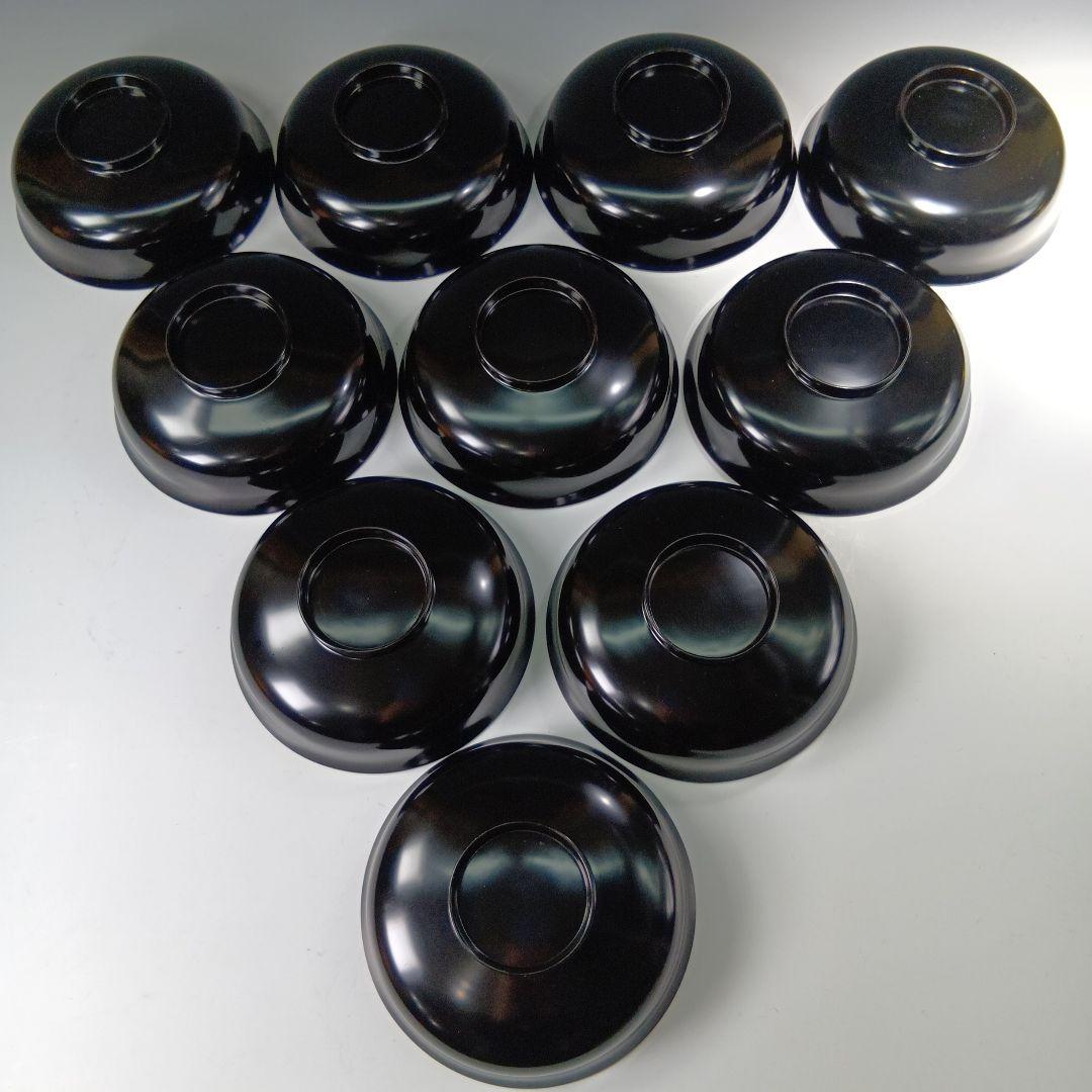 最終値下げ時代物　輪島塗沈金蒔絵　菓子碗　雑煮碗　　10客