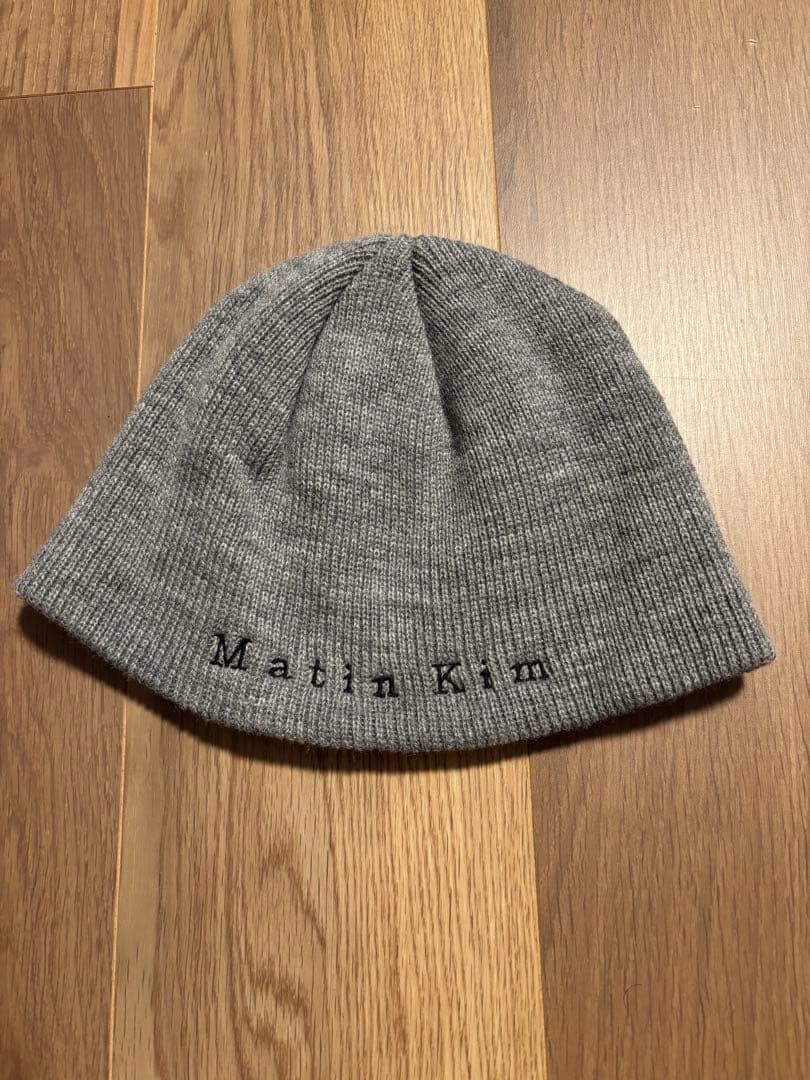 最終再値下げ！ Matin Kim ニット帽 グレー twiceモモ着用