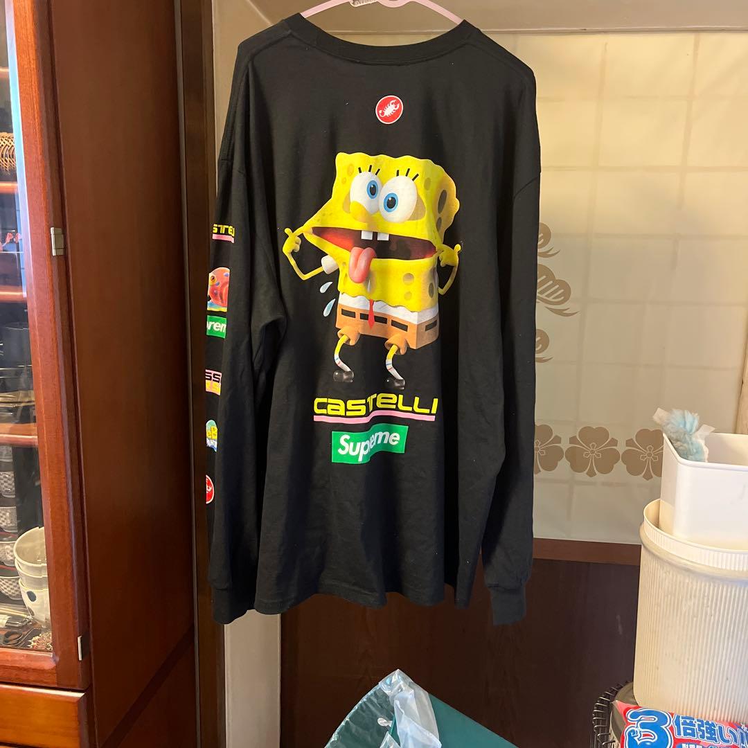 Supreme スポンジボブ 長袖Tシャツ XXL