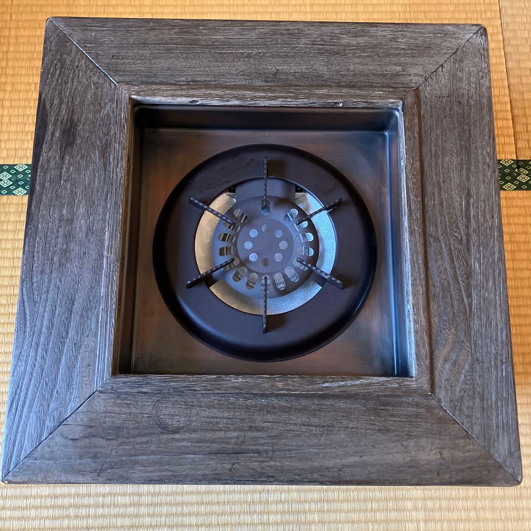 囲炉裏 電気火鉢 桐テーブル ハロゲンヒーター 日本製 - メルカリ