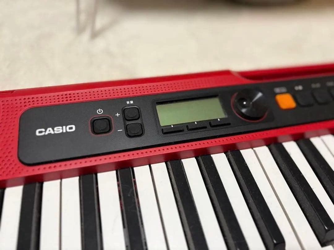 CASIO CT-S200 赤色 キーボード 本体 スタンド付き