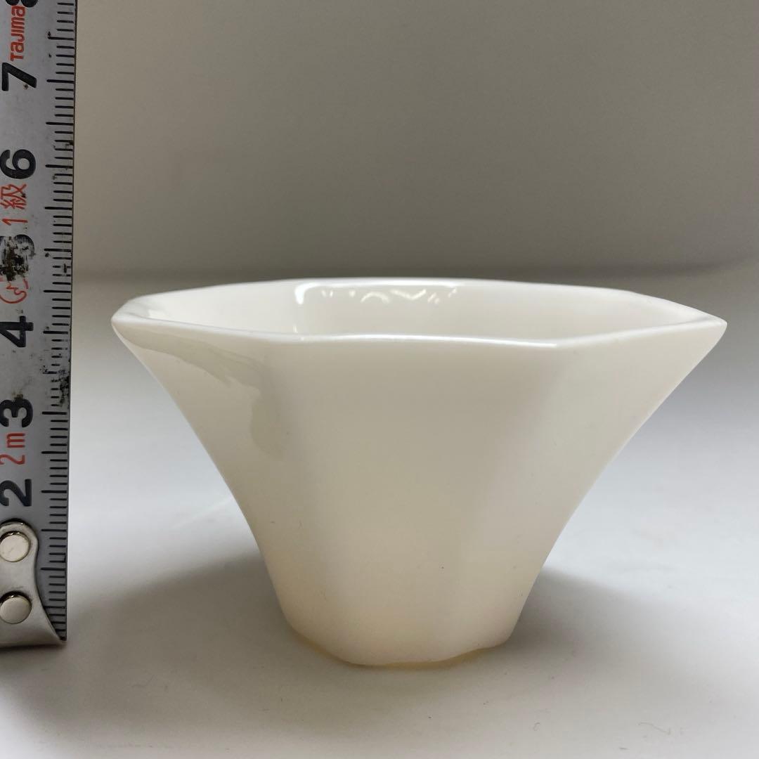 専用　中国清時代　徳化窯煎茶碗4客　口径7.8㎝　東Y6-1118☆2Fトヒコ