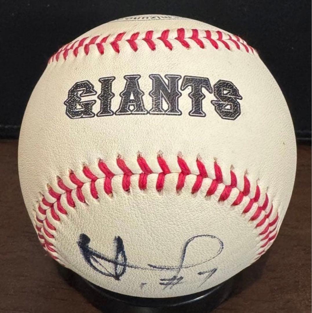 完動品 長野久義選手 ジャイアンツ 投げ入れ直筆サイン入り野球ボール
