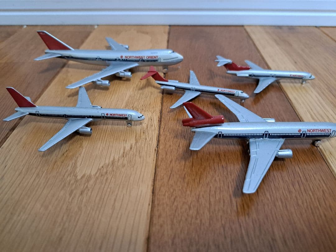 ☆飛行機模型☆JAL・PAN AN・NORTH WEST トミカ