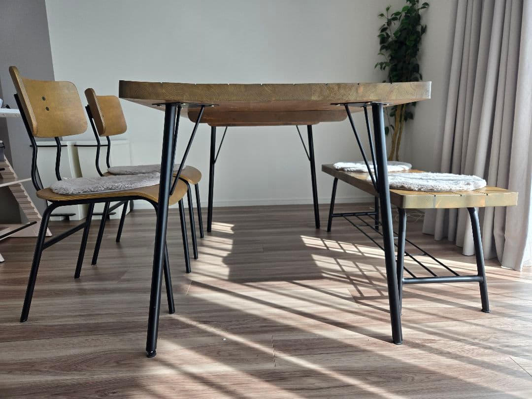 ニトリダイニングテーブル&チェア 木製