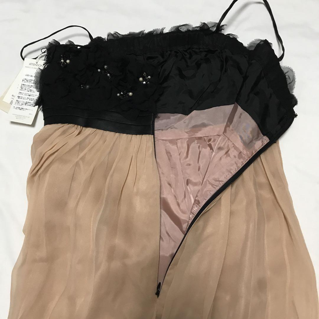 グレースコンチネンタル タグ付き新品 黒×ピンクベージュ リボン