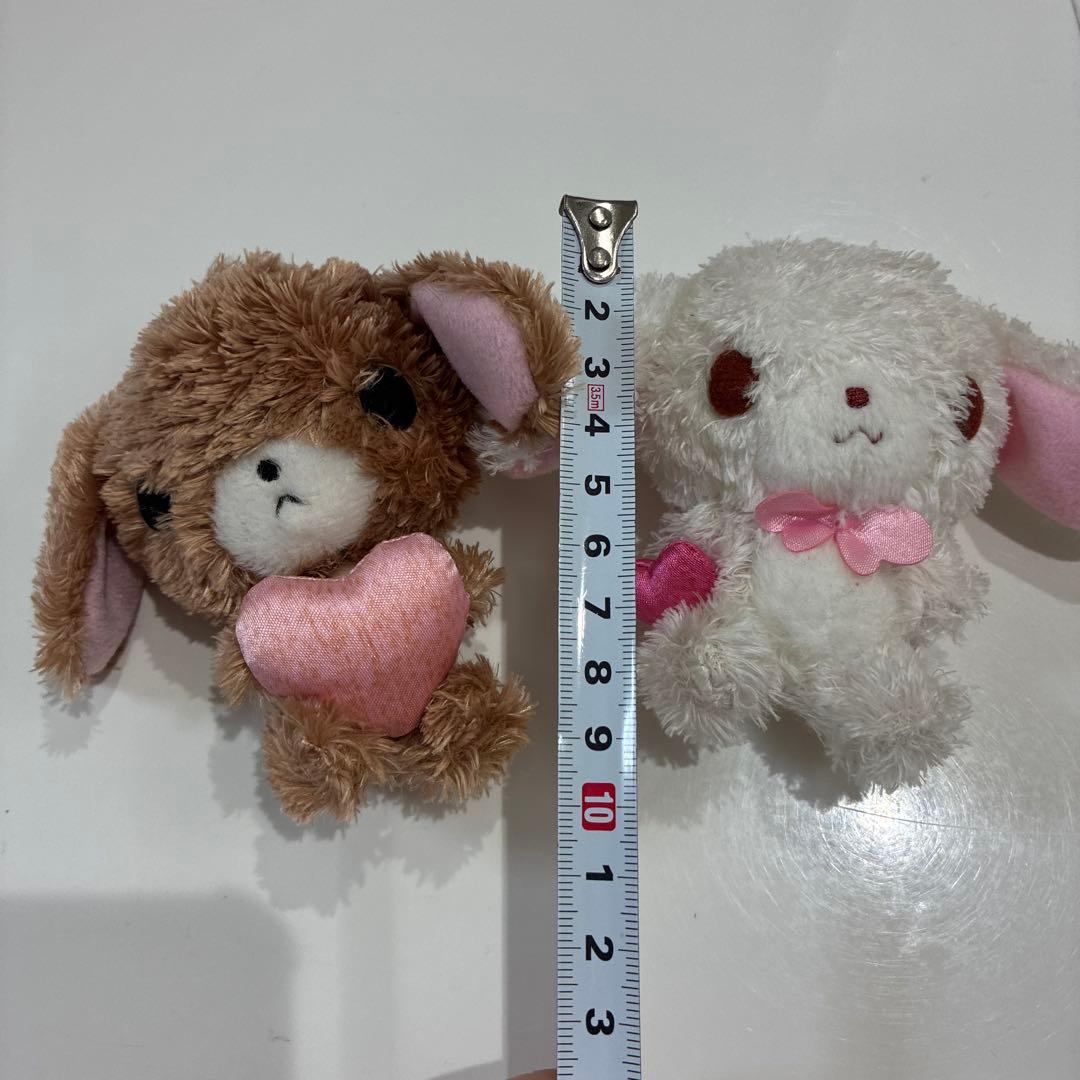 Sugarbunnies くろうさ しろうさ　ぬいぐるみキーホルダーセット