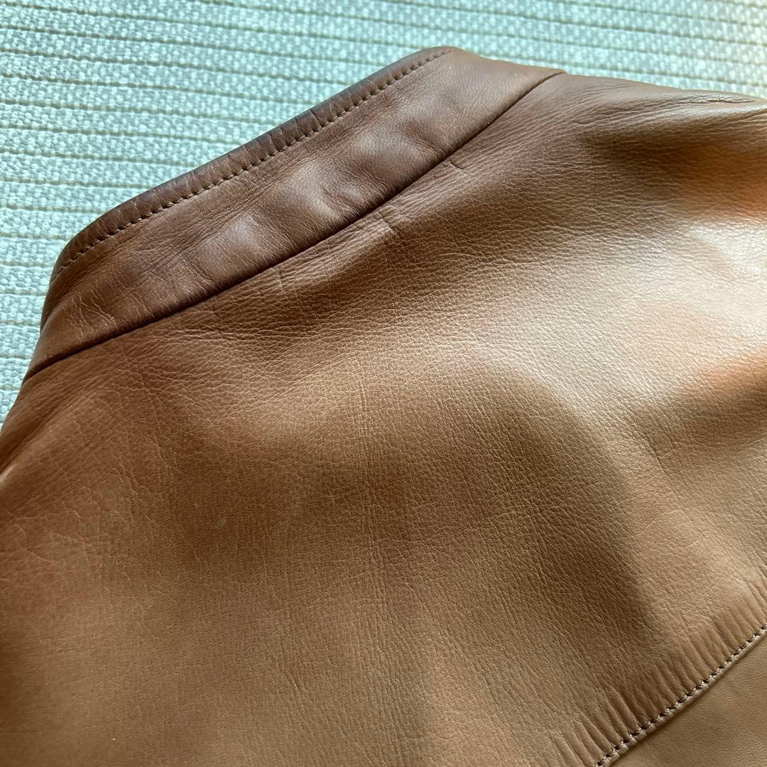 SERAPHIN ライダースジャケット ベージュ