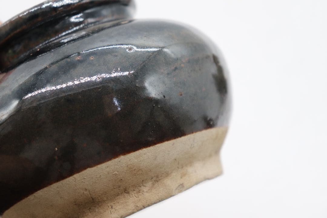 中国 明時代 黒釉壺 アンティーク 送料込み250901