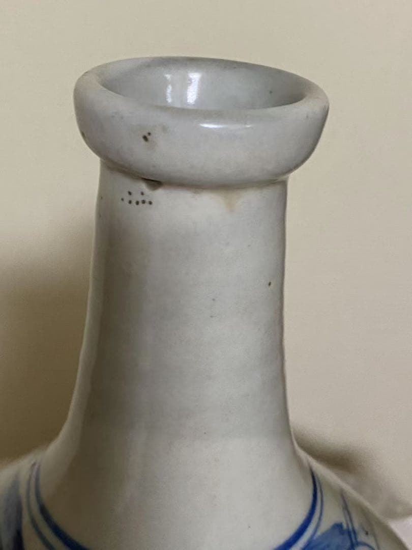 李朝 染付 花瓶 花器 骨董