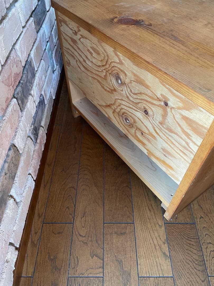 アメリカンカントリー 木製ローボード テレビ台 ヴィンテージ家具 アン